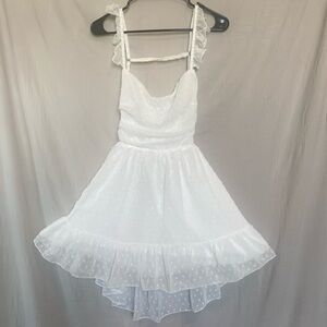 White Ruffled Dress
